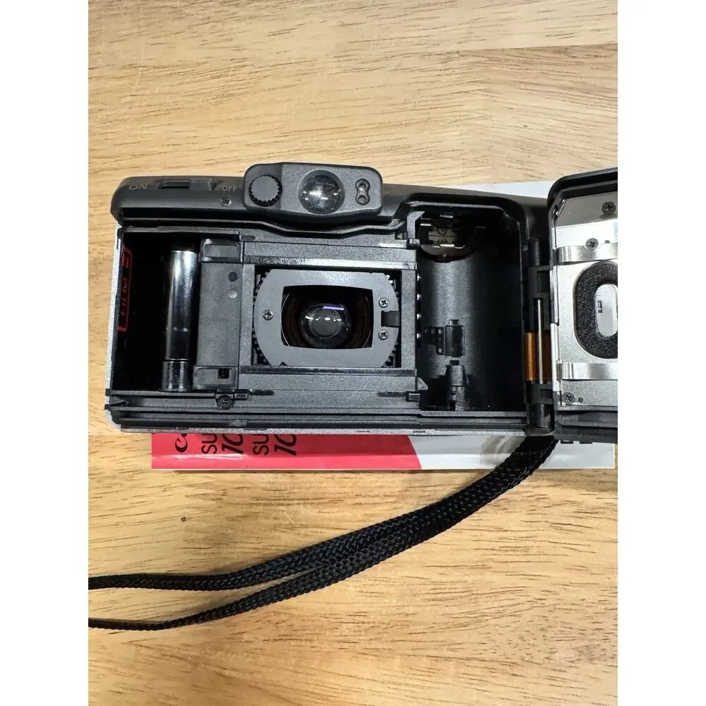 NON WORKING Canon Sure Shot 105 Zoom S 38-105 Mm Camera For Parts W/manual